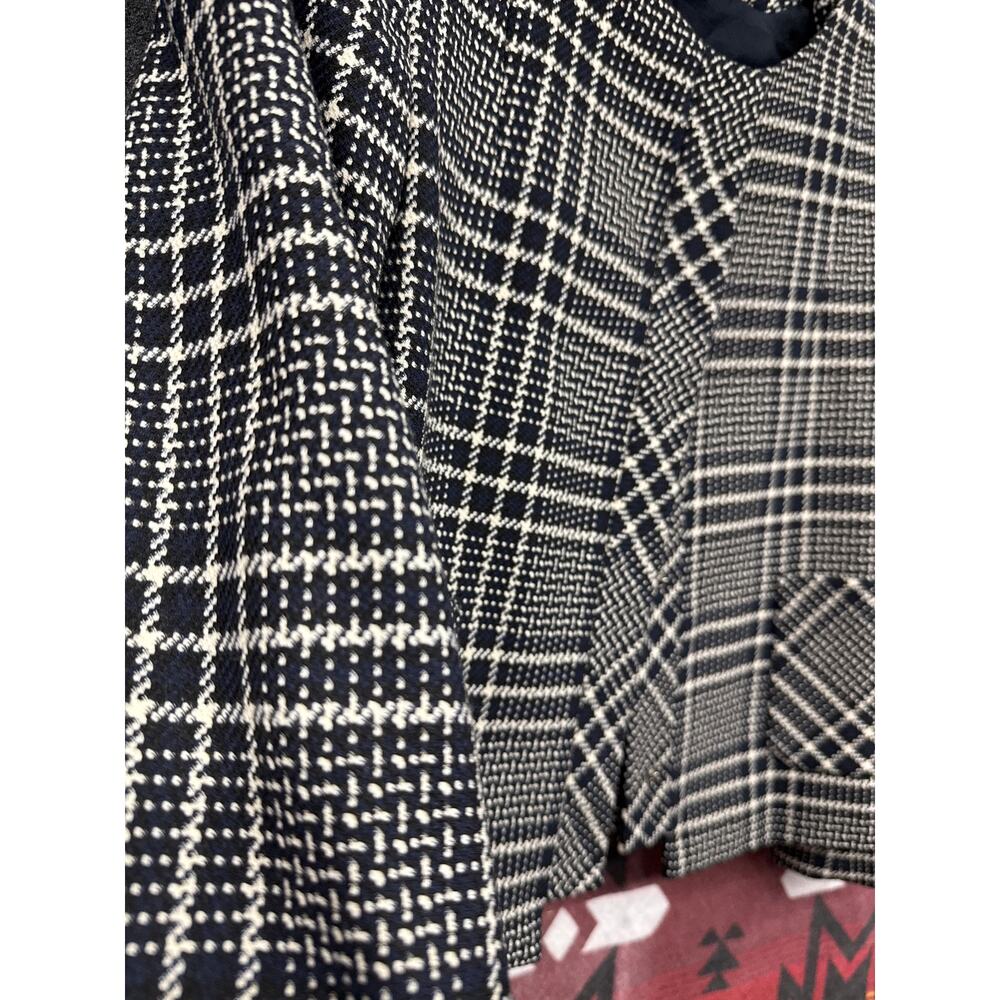 Zara Basic Collection Blazer Plaid Medium Profess… - image 3